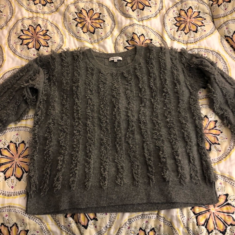 Madewell frilly sweater